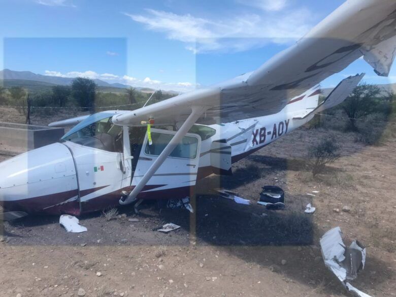 Fallas en motor provocaron aterrizaje forzoso de avioneta en Castaños.