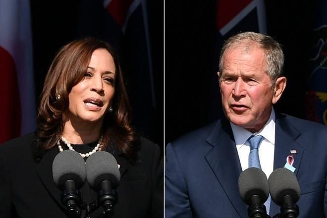 Llaman Harris y Bush a unidad en 20 aniversario de 9/11