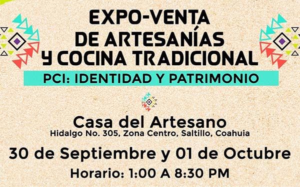 Invitan a Expo-Venta de artesanías y cocina