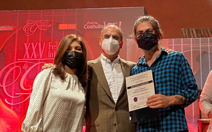 PREMIA CULTURA COAHUILA  A GANADORES DEL NOVENO CONCURSO NACIONAL DE GUITARRA DE MÉXICO