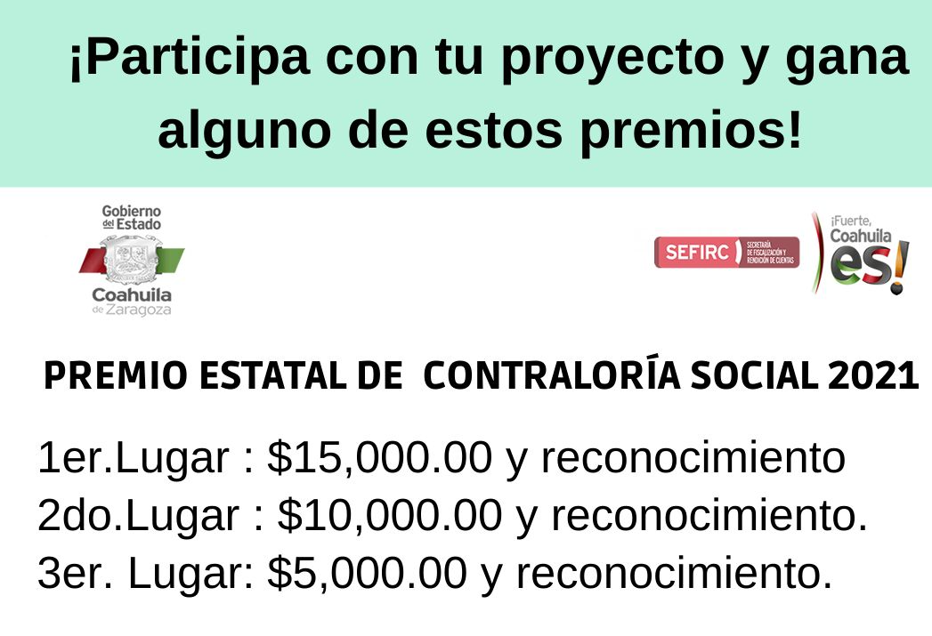 COAHUILA INVITA A PARTICIPAR EN EL CONCURSO ESTATAL Y NACIONAL DE TRANSPARENCIA EN CORTO