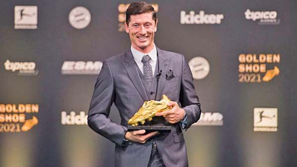 BAYERN MUNICH: ROBERT LEWANDOWSKI RECIBIÓ LA BOTA DE ORO 2020-21