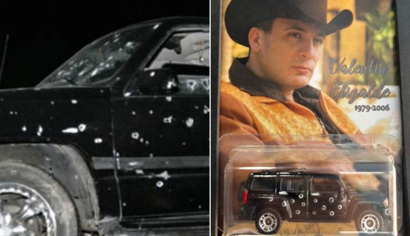 Venden en Querétaro miniatura de camioneta donde fue baleado Valentín Elizalde