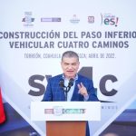 <strong>CON BANDERAZO A LA CONSTRUCCIÓN DEL ‘SISTEMA VIAL CUATRO CAMINOS’, ARRANCA MARS EN TORREÓN PLAN DE OBRAS 2022 CON RECURSOS DEL ISN</strong>