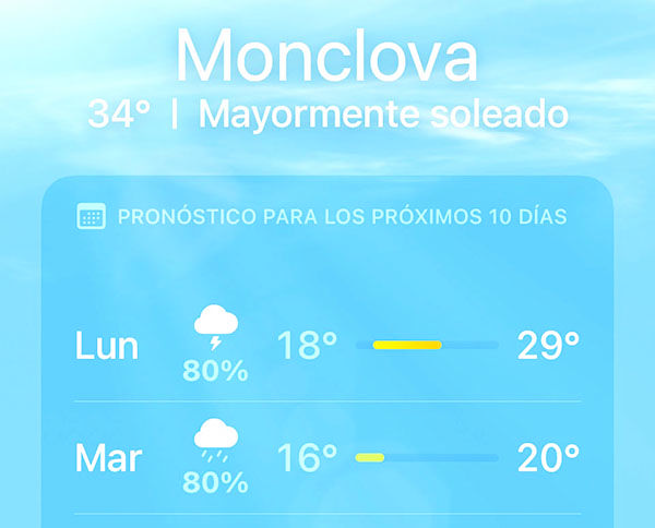 Dará infierno tregua; se pronostican lluvias