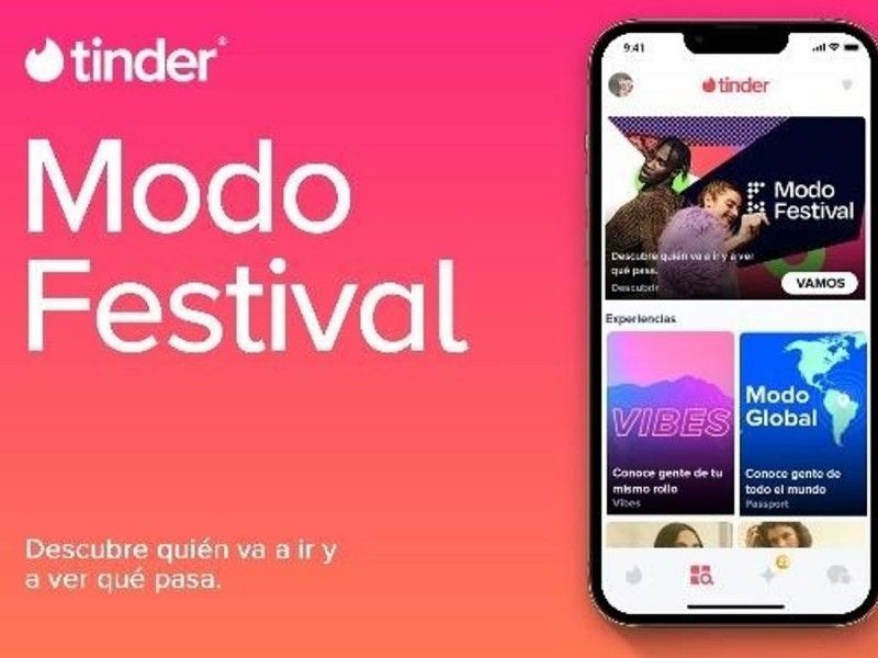 Tinder crea herramienta para conectar con gente en festivales de música
