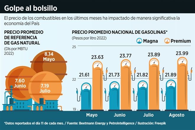 Sufre economía mexicana por volatilidad en gasolina y diésel