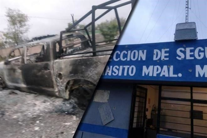Atacan comandancia y plagian a 4 policías en SLP