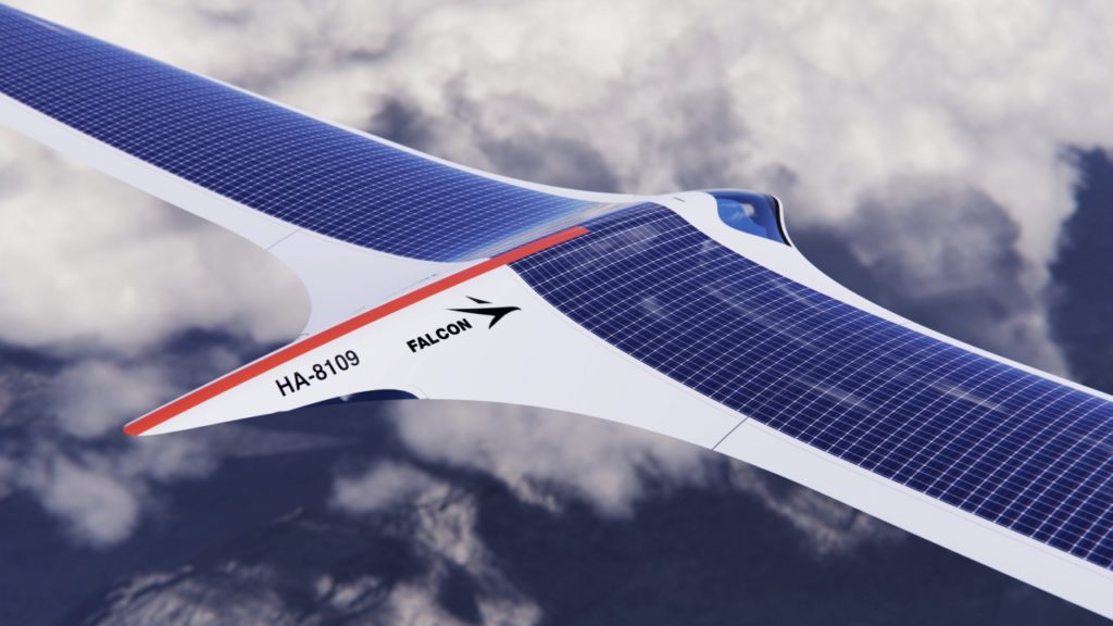 El avión solar con forma de halcón que apuesta por vuelos sostenibles