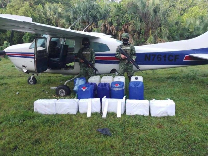 Sedena asegura 136 kilos de cocaína en Chiapas