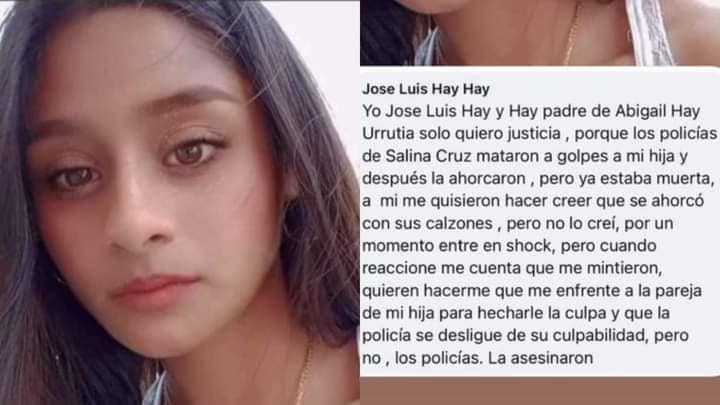 Abigail, la joven hallada muerta en separos de Oaxaca