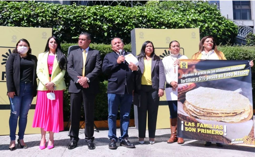 PRD pide a Hacienda subsidiar precio de la tortilla en 2023