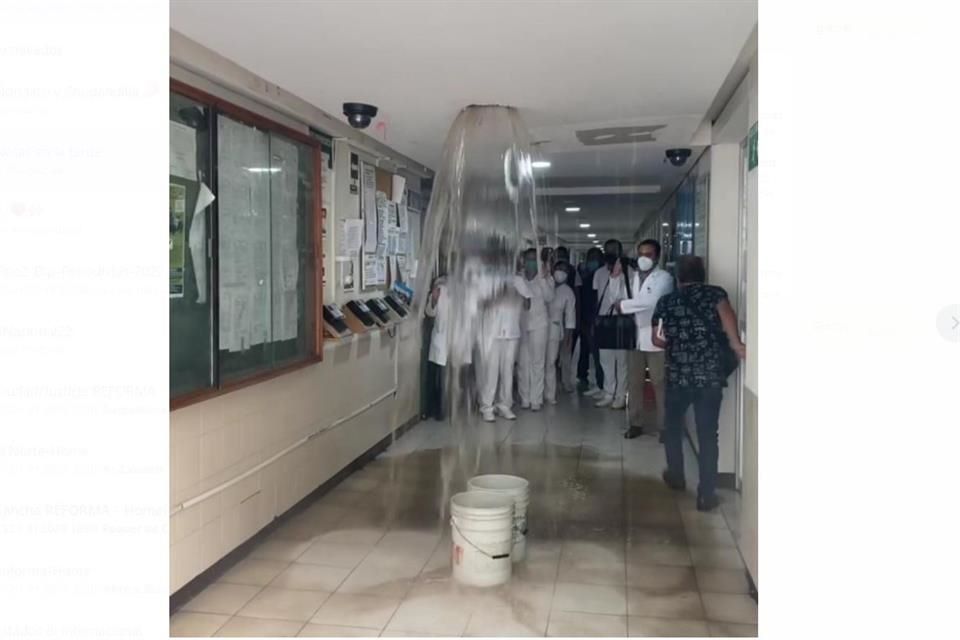 Colapsa techo en IMSS Oaxaca por fuga de agua