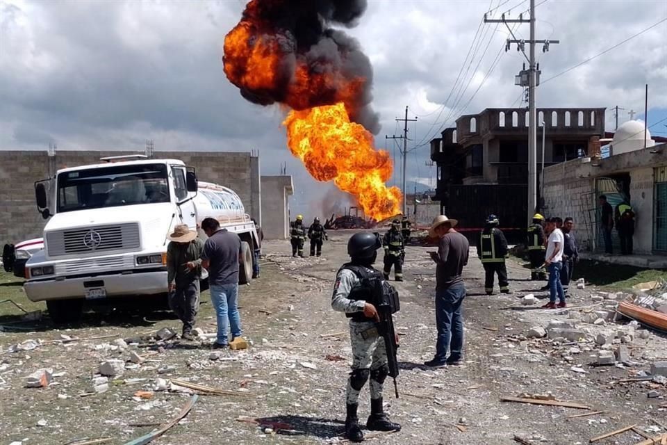 Explota ducto de Pemex en Amozoc, Puebla￼