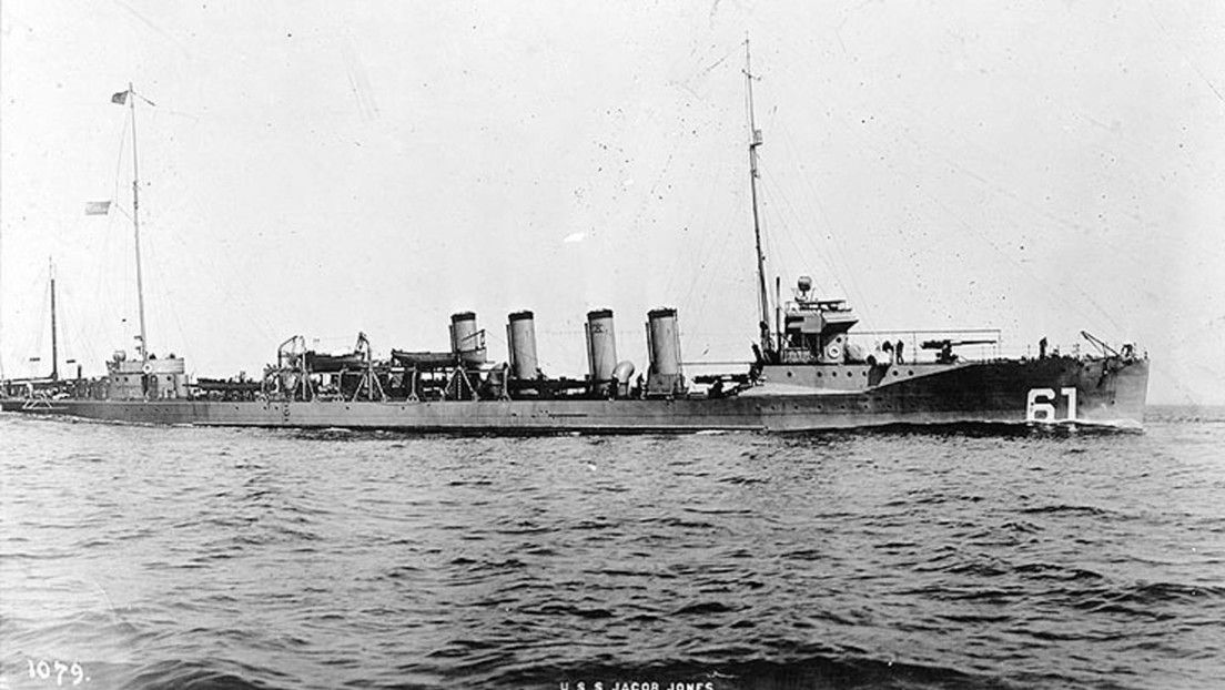 Descubren en las costas británicas un destructor estadounidense hundido en la Primera Guerra Mundial