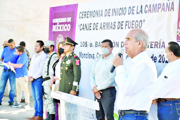 Arrancan campaña de canje de armas
