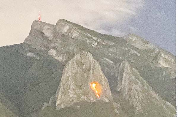 Alerta incendio en el Cerro de La Silla