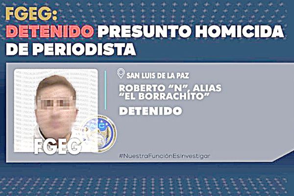 Detienen a presunto asesino de periodista Ernesto Méndez