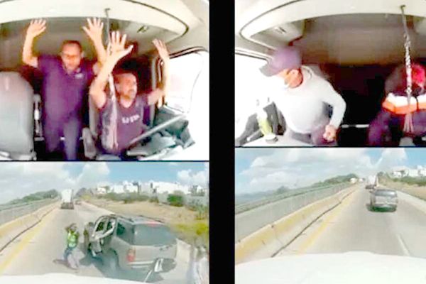 Hombres armados interceptan tráiler en carretera de Querétaro