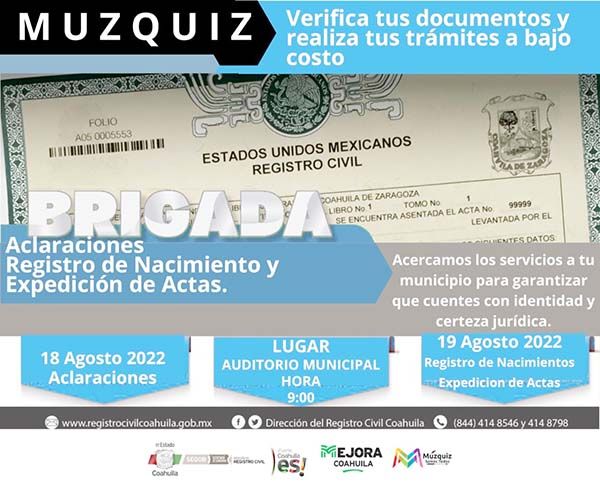 Invitan a jornada de aclaración de actas