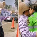 ¿Osito fiu fiu? Hombre se disfraza y le declara su amor a policía en Perú; se viraliza en TikTok