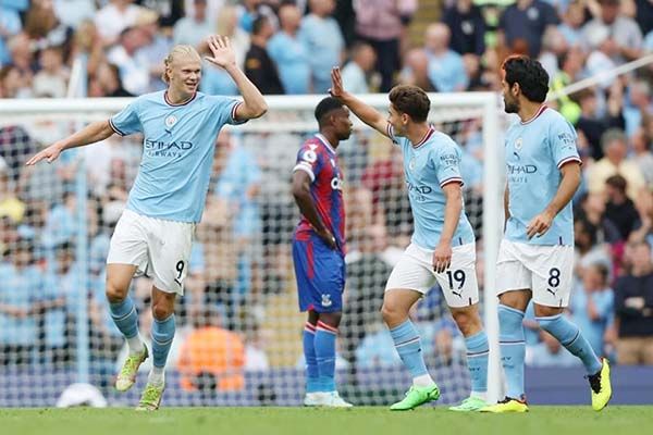 Haaland marca su primer hat-trick con el Manchester City