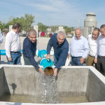 CUMPLEN COMPROMISOS: INAUGURAN MIGUEL RIQUELME Y ROMÁN CEPEDA NUEVO POZO DE AGUA