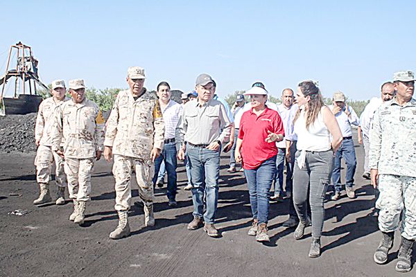 Sigue Diana Haro atenta a la mina