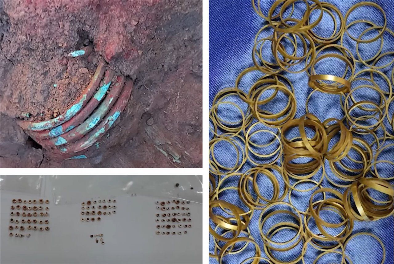 Descubren una tumba prehistórica con 169 anillos de oro en rumanía