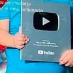 ¡A celebrar! Iker, ‘El niño millonario’, alcanzó sus primeros 100 mil suscriptores en YouTube