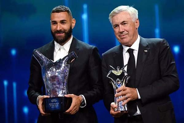 Nombran a Benzema Mejor Jugador del Año de la UEFA