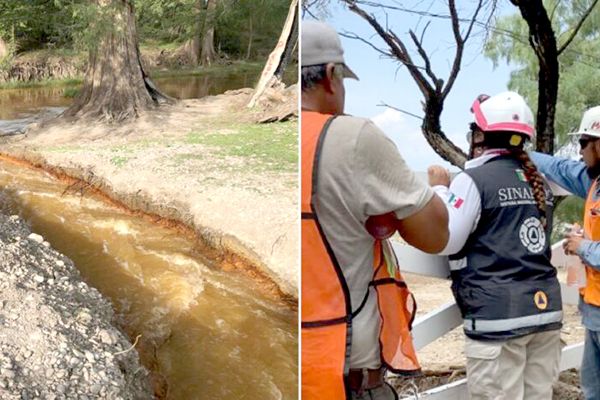 Analizan muestras de agua en El Pinabete