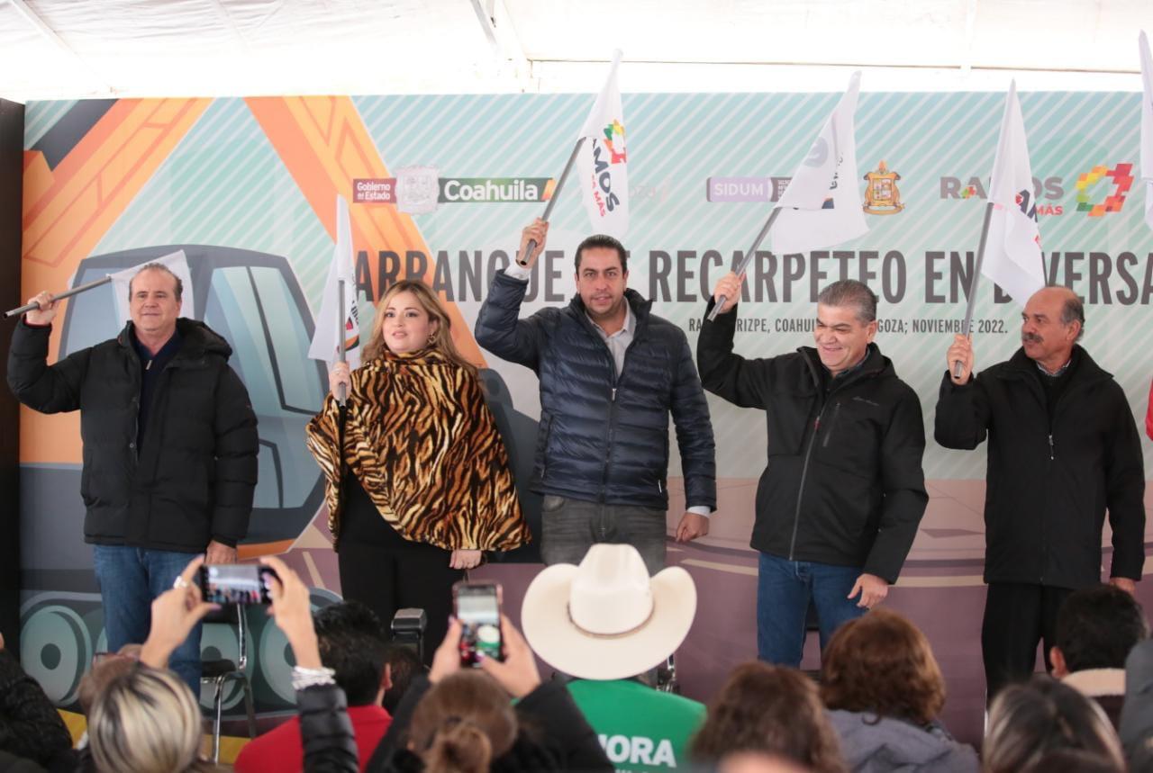 ARRANCAN MIGUEL RIQUELME Y JOSÉ MARÍA MORALES OBRAS VIALES CON INVERSIÓN DE 25 MDP