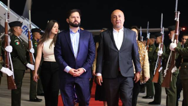 GABRIEL BORIC, PRESIDENTE DE CHILE, LLEGA A MÉXICO
