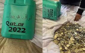 ¡LO LOGRÓ! JOVEN AHORRÓ MILES DE MONEDAS DE 5 Y 10 PESOS PARA IR A QATAR 2022