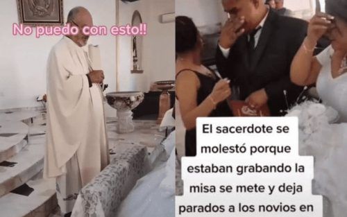 CURA DE COAHUILA SE ENOJA PORQUE GRABAN MISA Y DEJA PLANTADOS A NOVIOS EN EL ALTAR