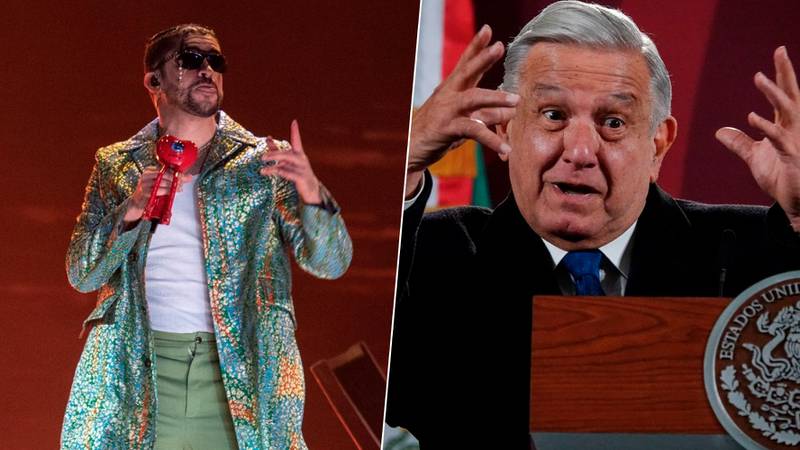 ‘SI TÚ ME LO PIDES, YO ME PORTO BONITO’: AMLO BUSCA A BAD BUNNY PARA CONCIERTO EN EL ZÓCALO
