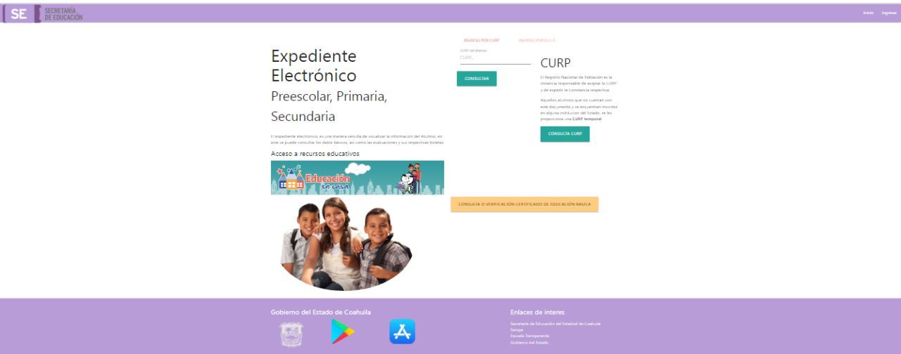 EN COAHUILA, CONSULTA CALIFICACIONES DE EDUCACIÓN BÁSICA POR INTERNET