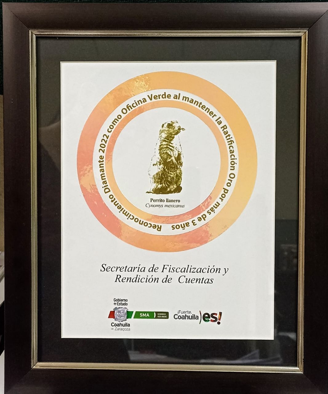 SEFIRC COAHUILA RECIBE RECONOCIMIENTO DIAMANTE 2022