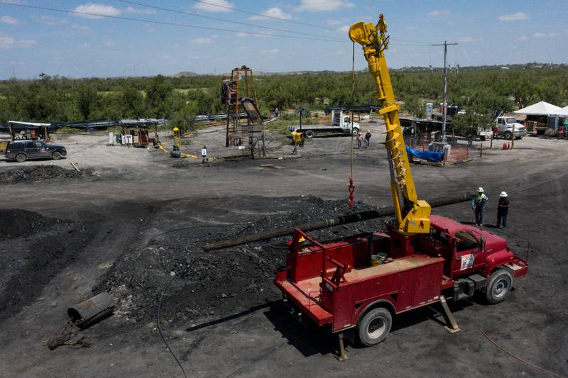DERRUMBE EN MINA DE COAHUILA: PROTECCIÓN CIVIL REVISA AVANCES EN TRABAJOS DE RESCATE DE MINEROS