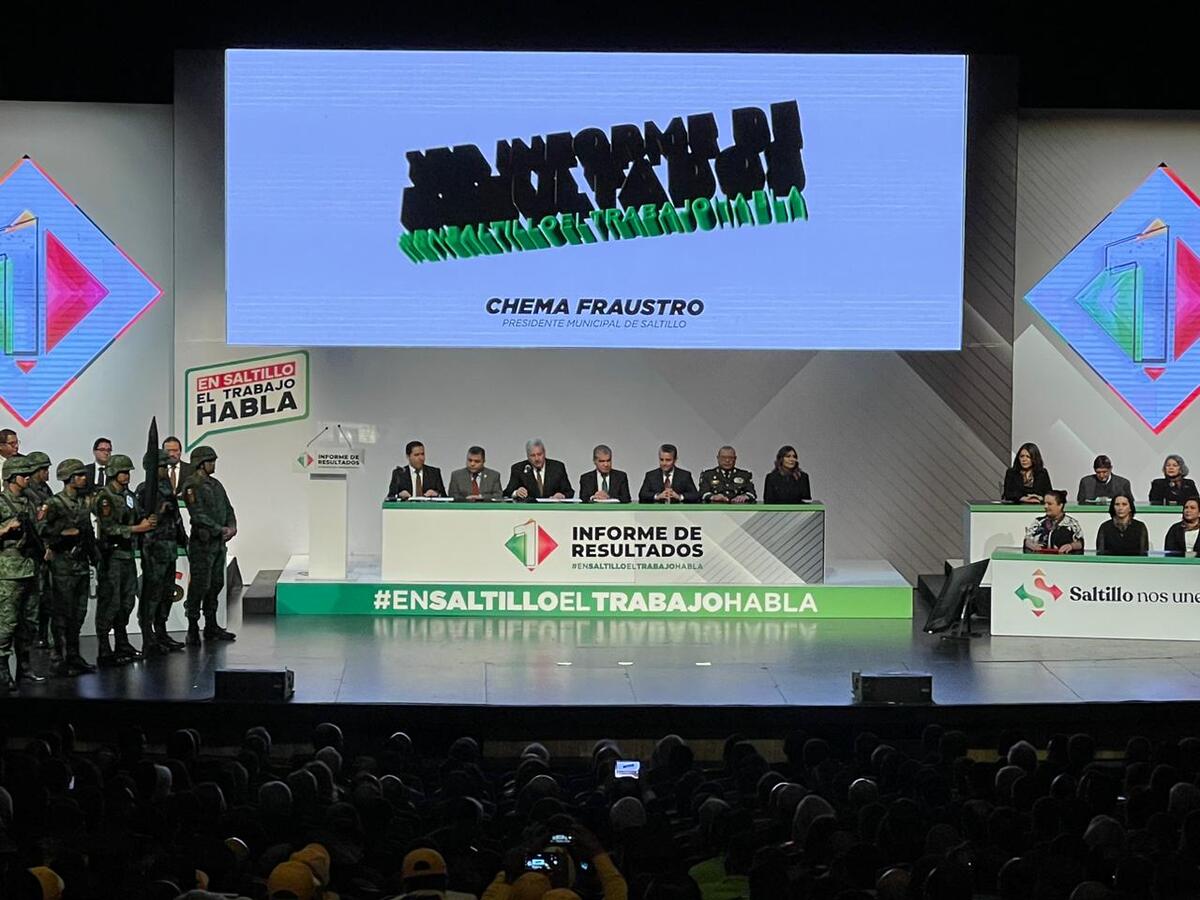 JOSÉ MARÍA FRAUSTRO SILLER: PRIMER INFORME DE GOBIERNO EN SALTILLO