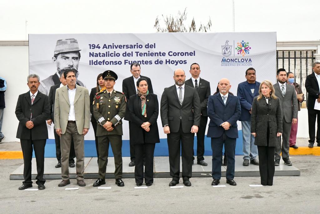 CONMEMORAN EL 194 ANIVERSARIO DEL NATALICIO DEL CORONEL, ILDEFONSO FUENTES