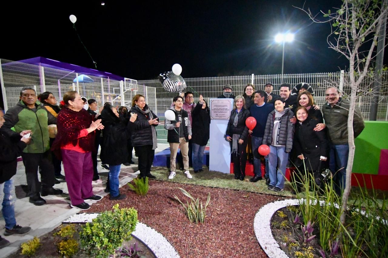 ENTREGA ALCALDESA PLAZA CON UN MONTO DE MÁS DE 4 MILLONES DE PESOS EN LA NUEVA AMERICANA