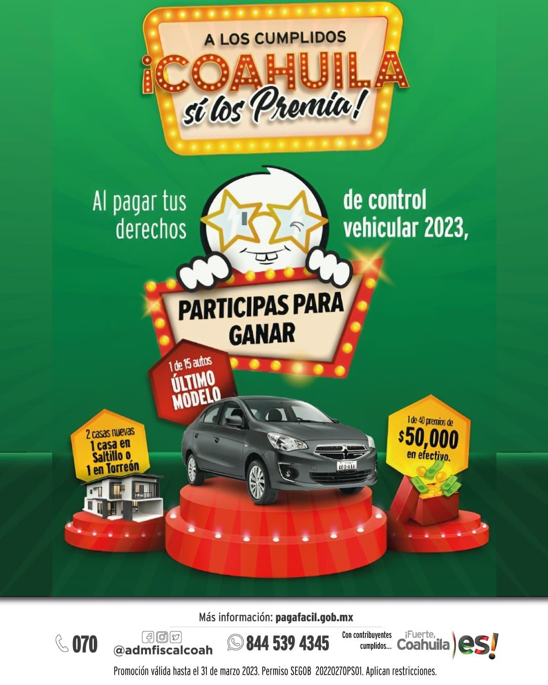 EN FEBRERO, ¡A LOS CUMPLIDOS, COAHUILA SÍ LOS PREMIA!