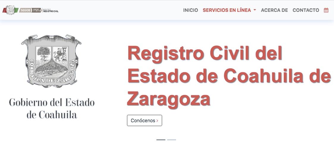COAHUILA, A LA VANGUARDIA EN SERVICIO DE IMPRESIÓN DE ACTAS EN LÍNEA DEL REGISTRO CIVIL