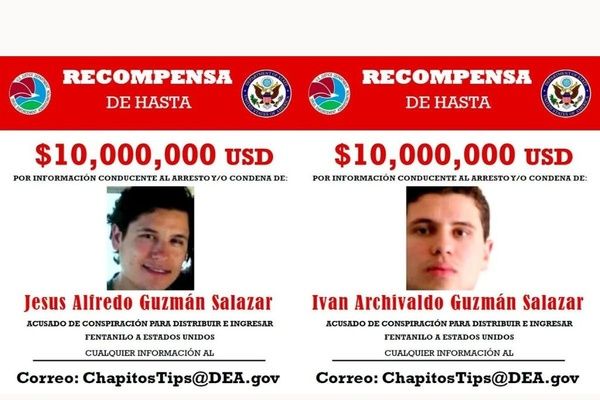 EEUU EMITIÓ NUEVAS FICHAS DE RECOMPENSA PARA ‘LOS CHAPITOS’ Y SUS PRINCIPALES SOCIOS
