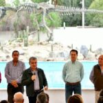 SUPERVISAN MIGUEL RIQUELME Y JOSÉ MARÍA MORALES OBRA DEL LAGO CENTRAL DE LA ALAMEDA, EN RAMOS ARIZPE