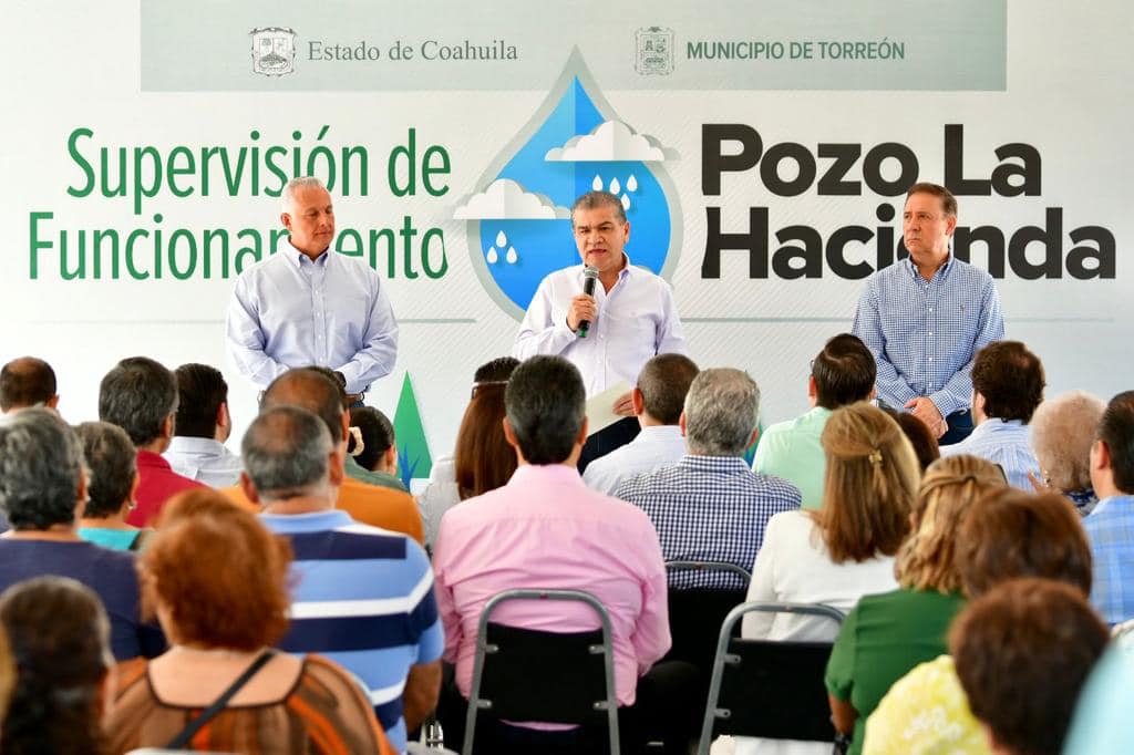 SUPERVISAN MIGUEL RIQUELME Y ROMÁN CEPEDA POZO DE AGUA ‘LA HACIENDA’, EN TORREÓN