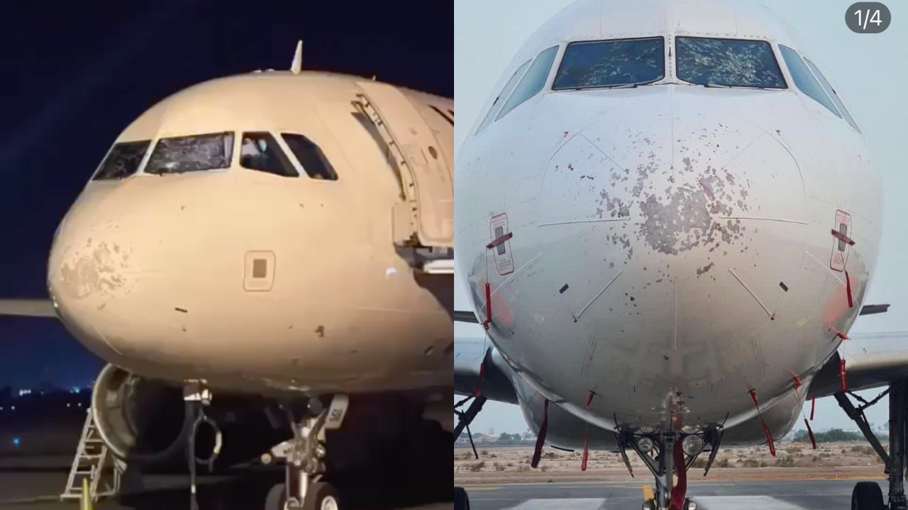TORMENTA ROMPE PARABRISAS DE AVIÓN DE VOLARIS Y ATERRIZAN DE EMERGENCIA EN TORREÓN, COAHUILA