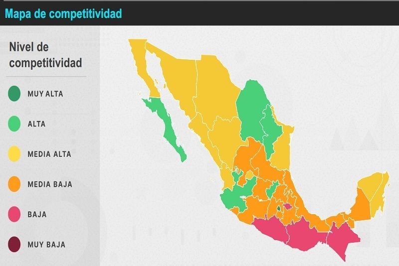 COAHUILA SE MANTIENE ENTRE LOS CINCO ESTADOS MÁS COMPETITIVAS DEL PAÍS: IMCO